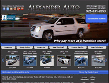 Tablet Screenshot of alexanderautoonline.com